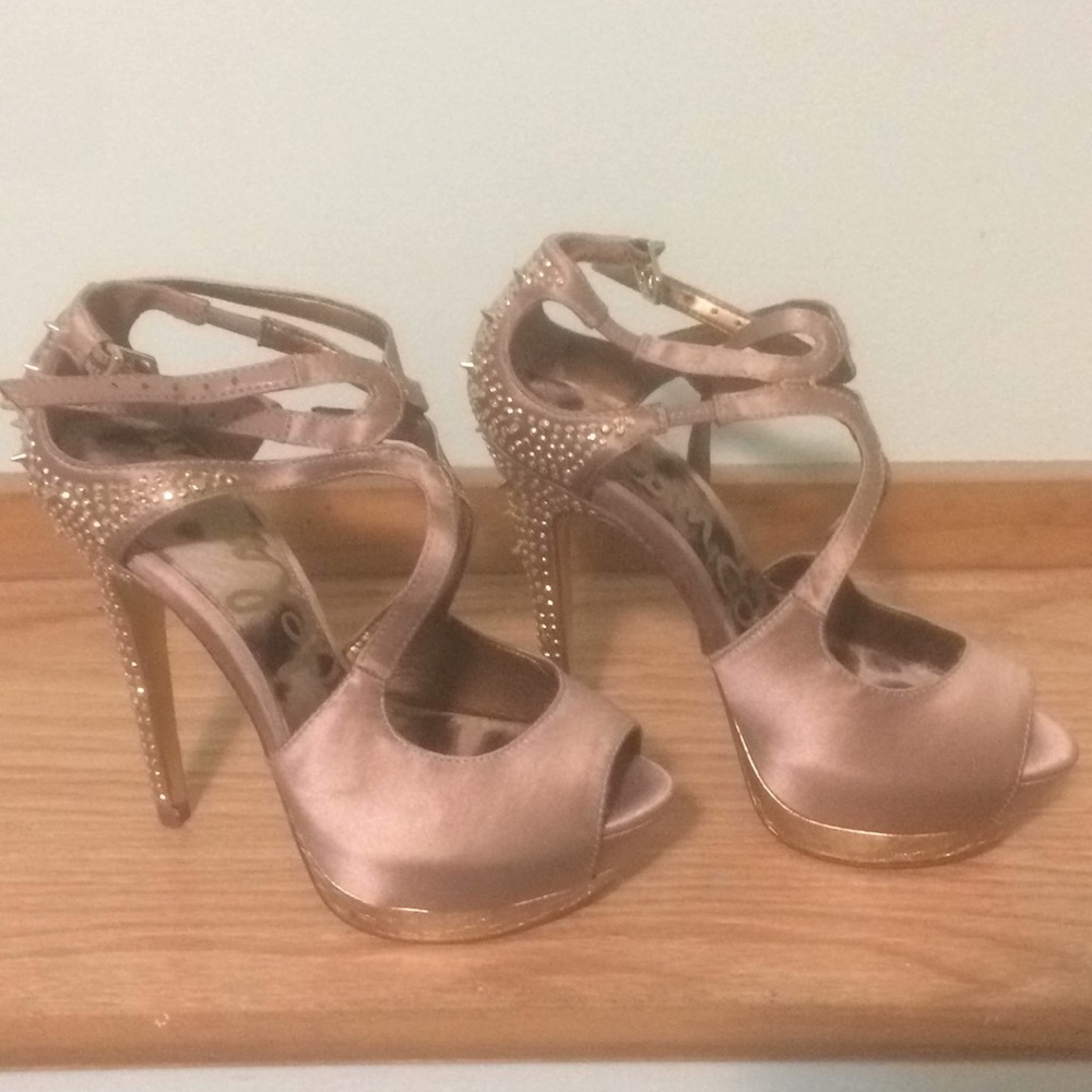 Sam Edelman Rose Golden studded Heels